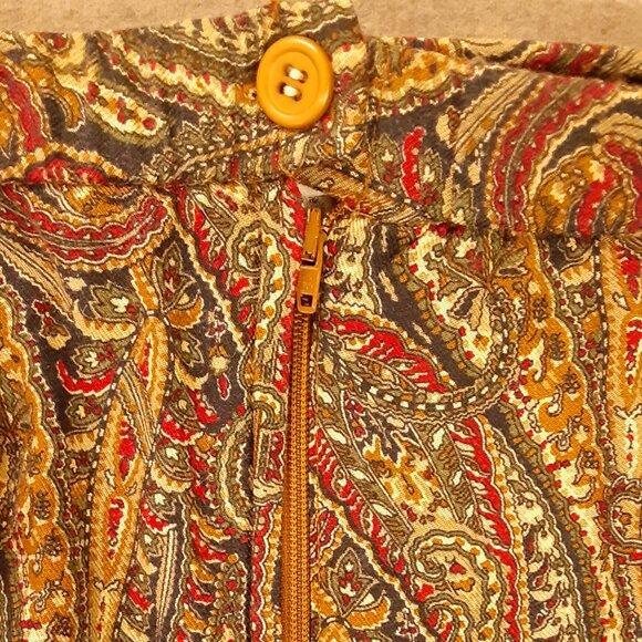 Koret Woman's Ankle Length Skirt Size 12, Fall colors, Zip/Button, Pockets - Picture 7 of 7